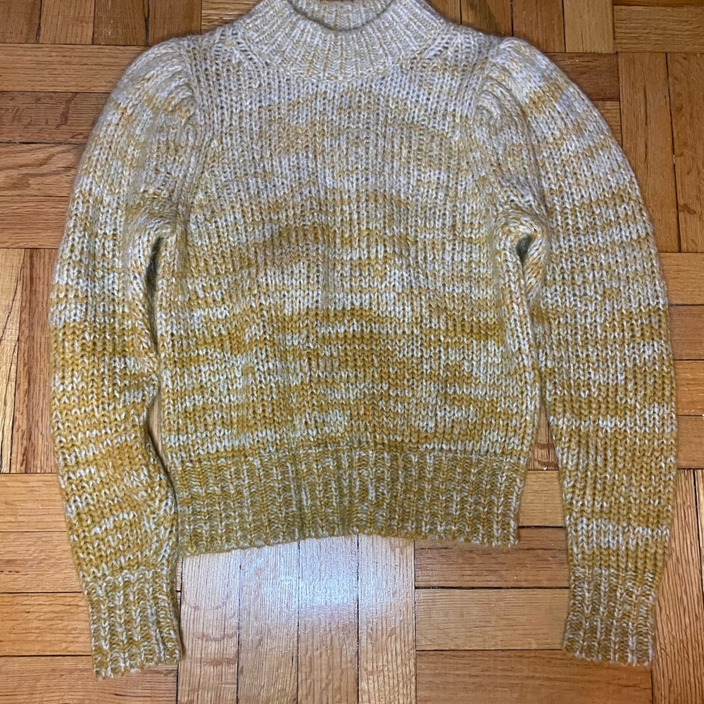 Isabel Marant Etoile ombré yellow wool/mohair sweater